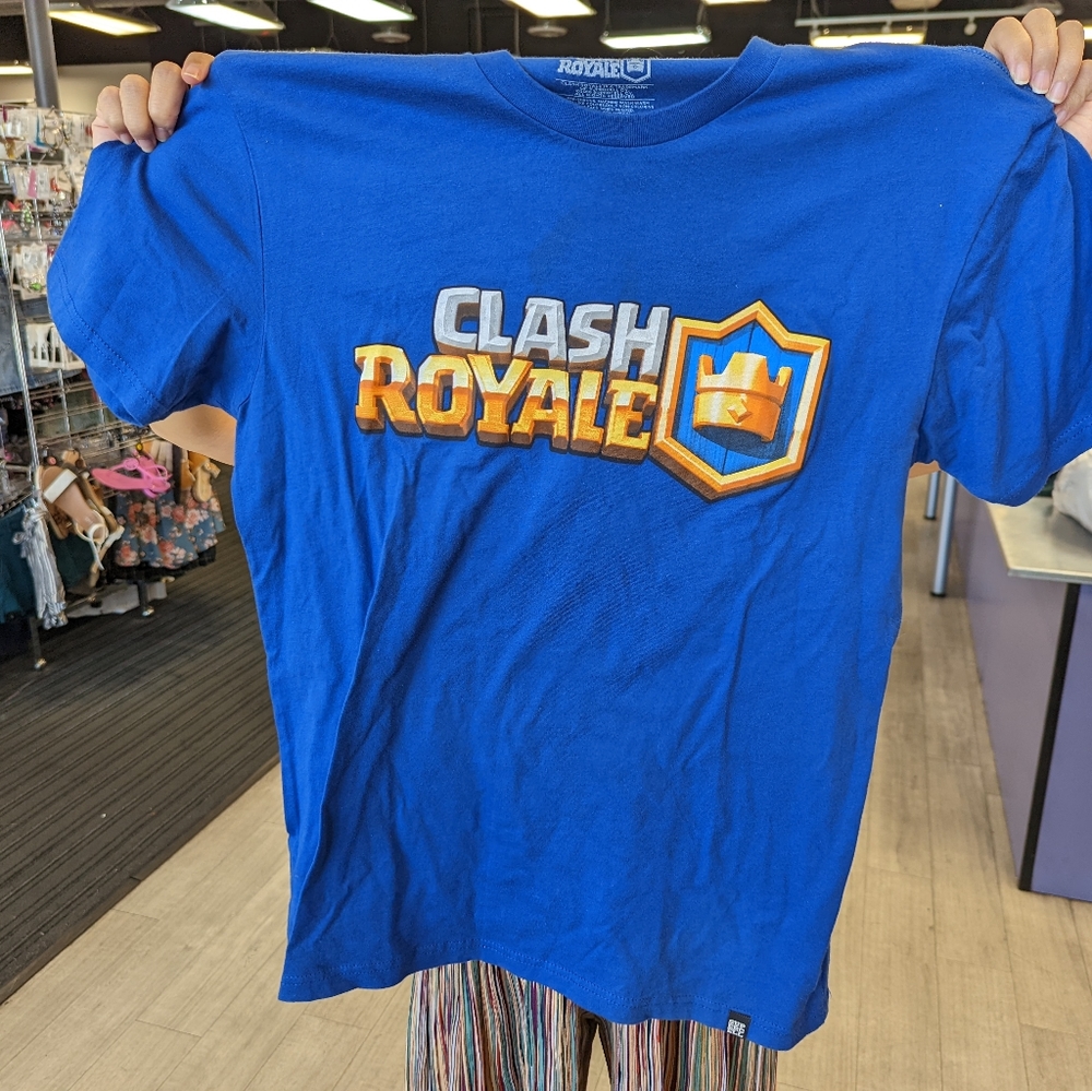 Official 2016 SuperCell Clash Royale Blue T-shirt - Medium Size